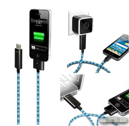 Dexim可視化綠色智能充電器 充電時(shí)會(huì)發(fā)光