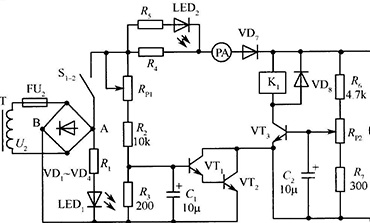 通用的電池充電器原理圖
